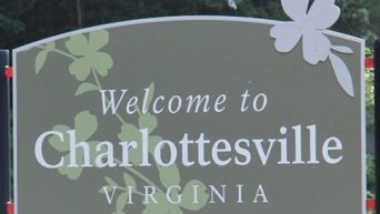 Welcome to Charlottesville sign